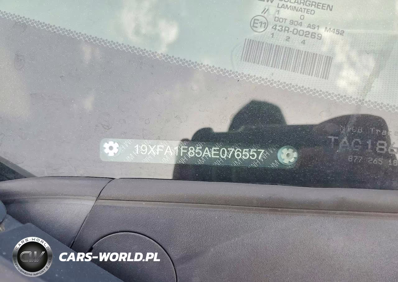 2010 Honda Civic Ex VIN:19XFA1F85AE076557 - 12
