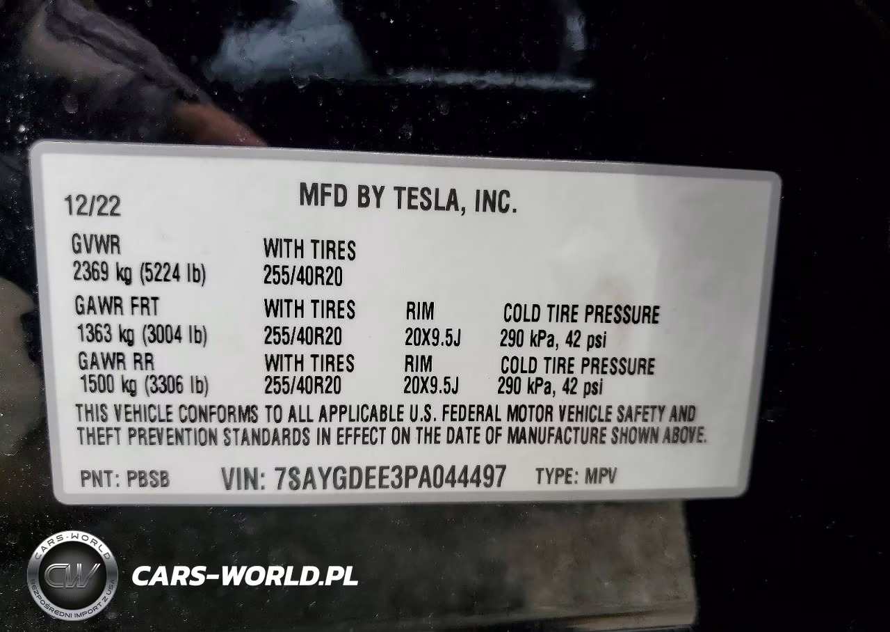 2023 Tesla Model Y VIN:7SAYGDEE3PA044497 - 12