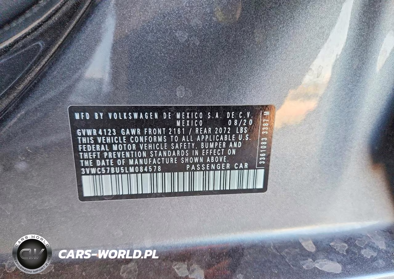 2020 Volkswagen Jetta S VIN:3VWC57BU5LM084578 - 12