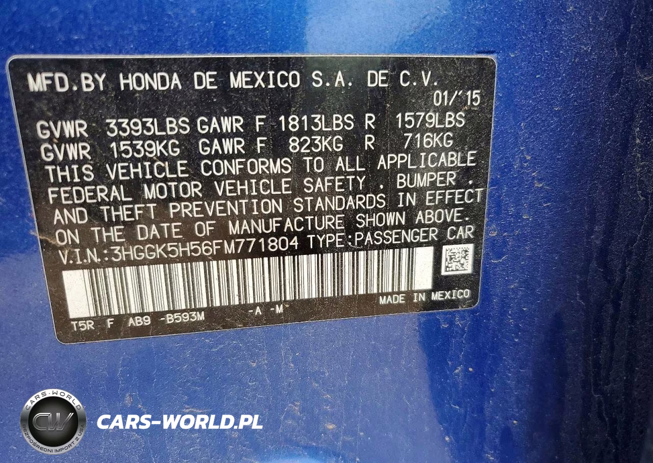 2015 Honda Fit Lx VIN:3HGGK5H56FM771804 - 12