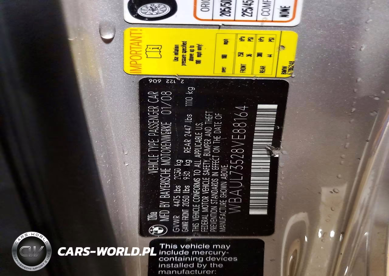 2008 BMW 128 I VIN:WBAUL73528VE88164 - 13