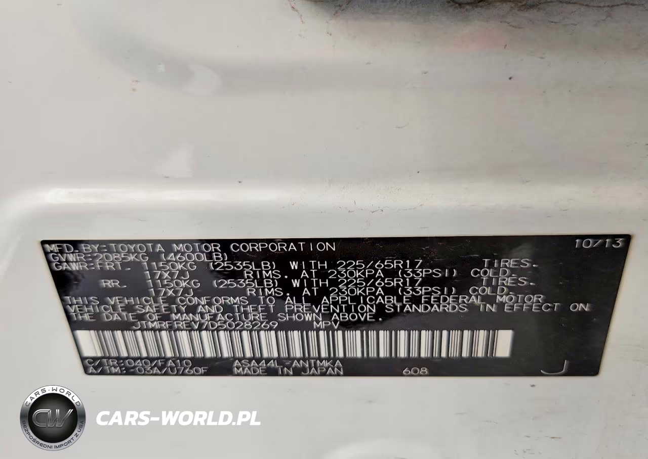 2013 Toyota Rav4 Xle VIN:JTMRFREV7D5028269 - 13