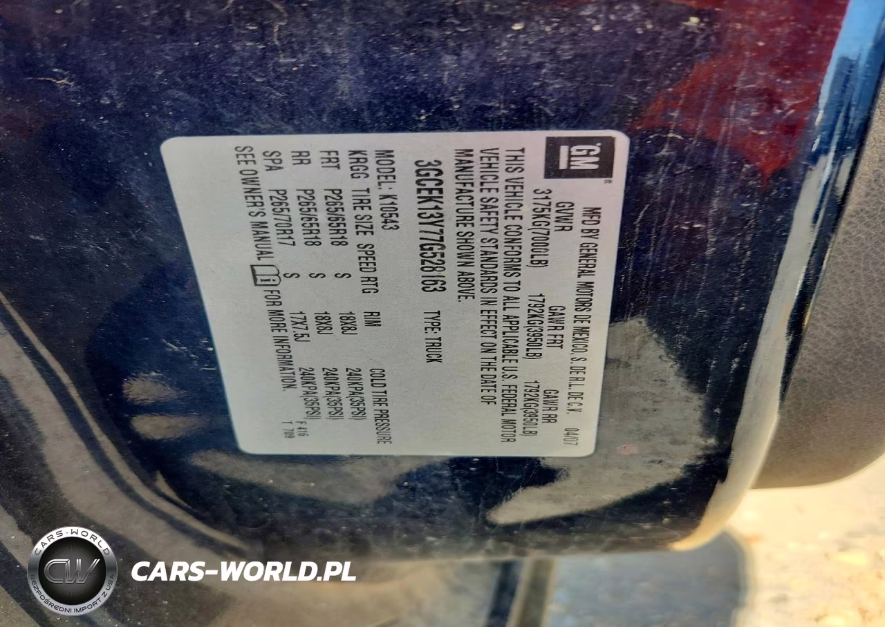 2007 Chevrolet Silverado K1500 Crew Cab VIN:3GCEK13Y77G528163 - 12