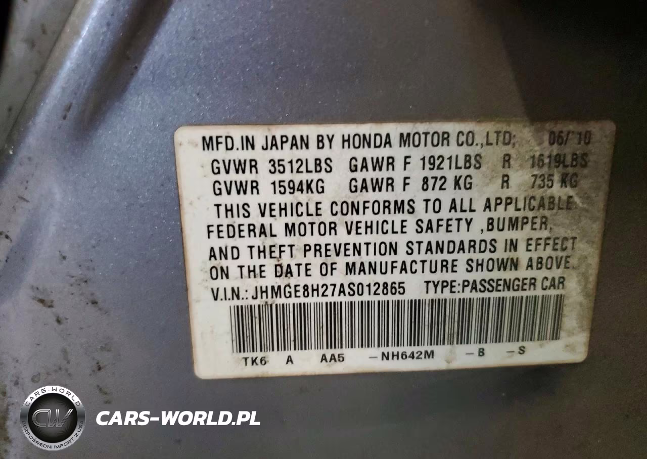 2010 Honda Fit VIN:JHMGE8H27AS012865 - 12