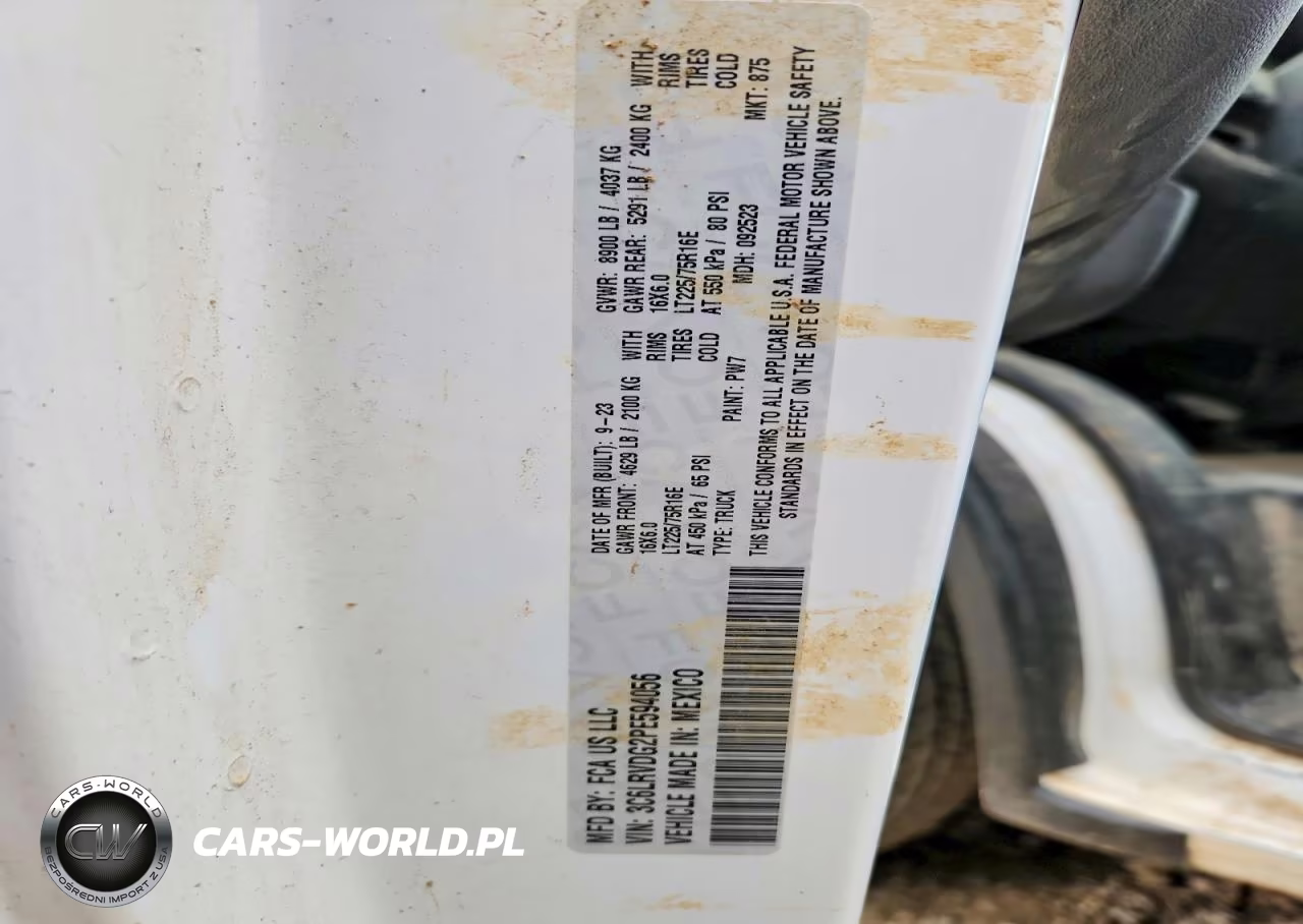 2023 Ram Promaster 2500 Delivery Van VIN:3C6LRVDG2PE594056 - 14