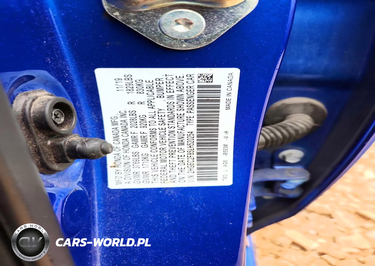 2020 Honda Civic Sport VIN:2HGFC2F85LH520254 - 12