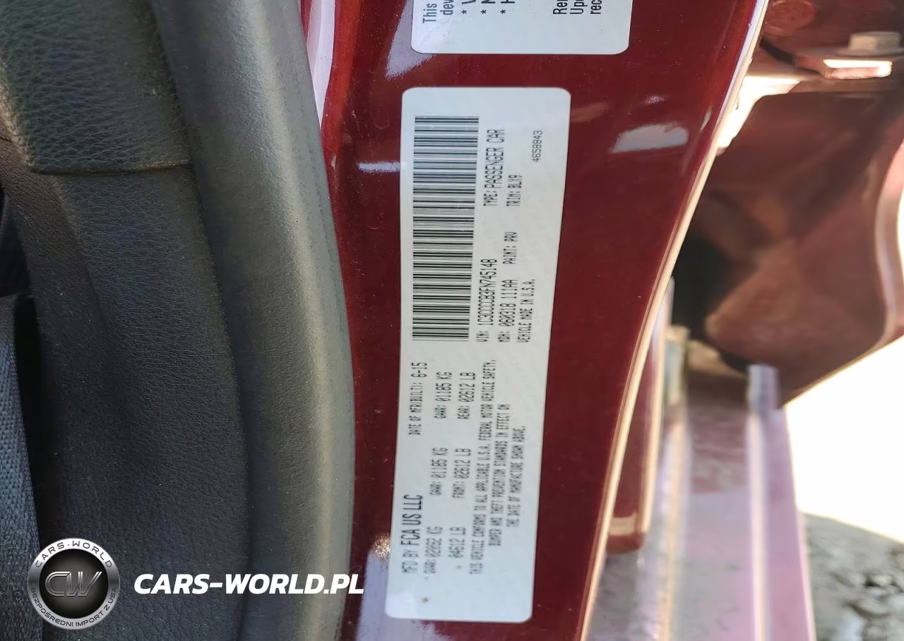 2015 Chrysler 200 C VIN:1C3CCCCB3FN745148 - 12