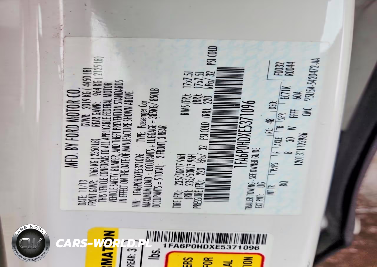 2014 Ford Fusion Se VIN:1FA6P0HDXE5371096 - 12