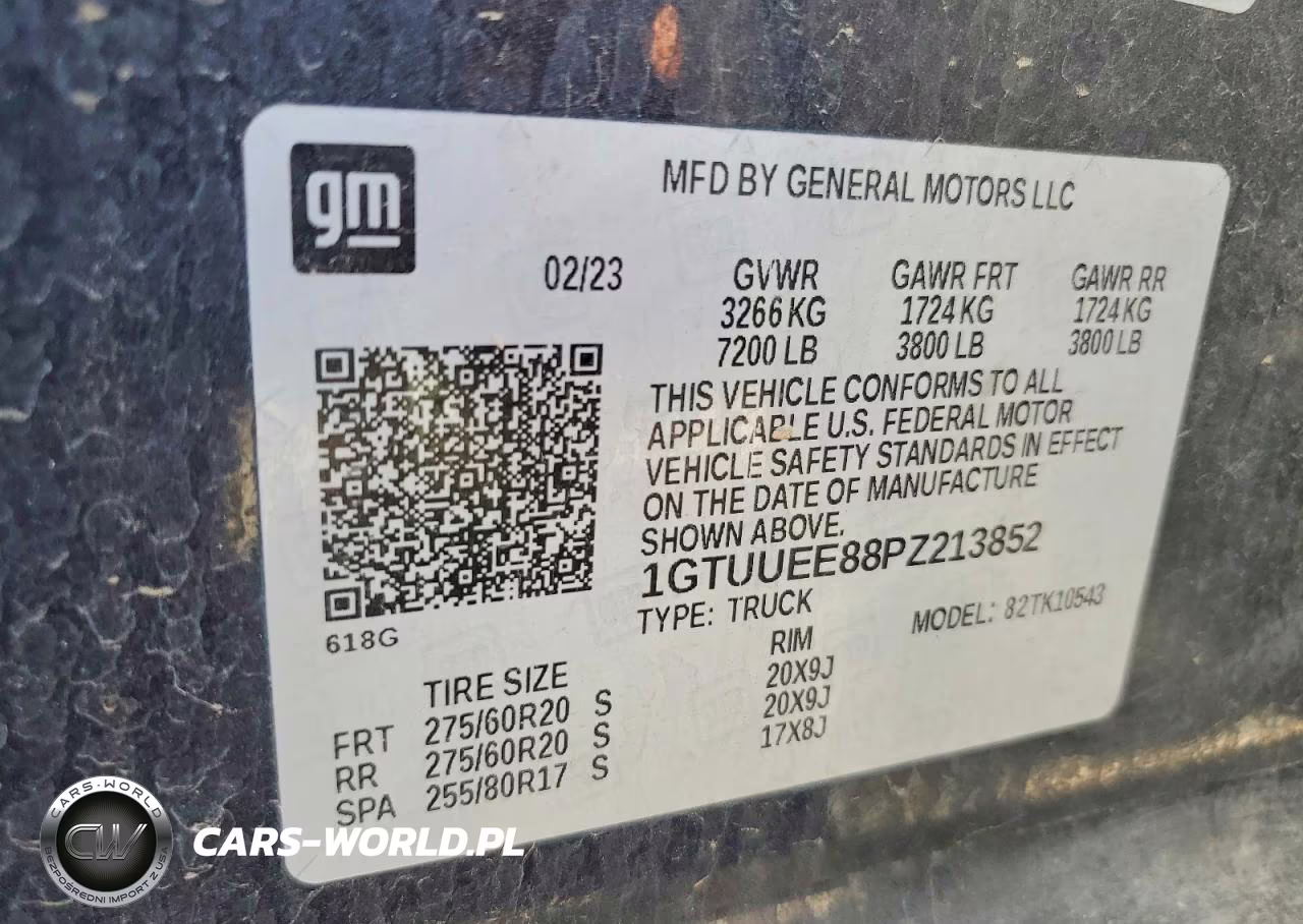 2023 GMC Sierra K1500 At4 VIN:1GTUUEE88PZ213852 - 12