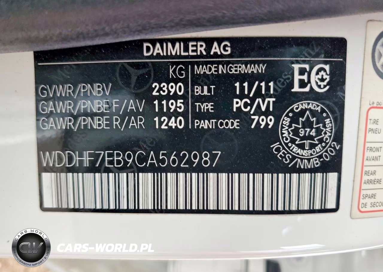 2012 Mercedes-Benz E 63 Amg VIN:WDDHF7EB9CA562987 - 12