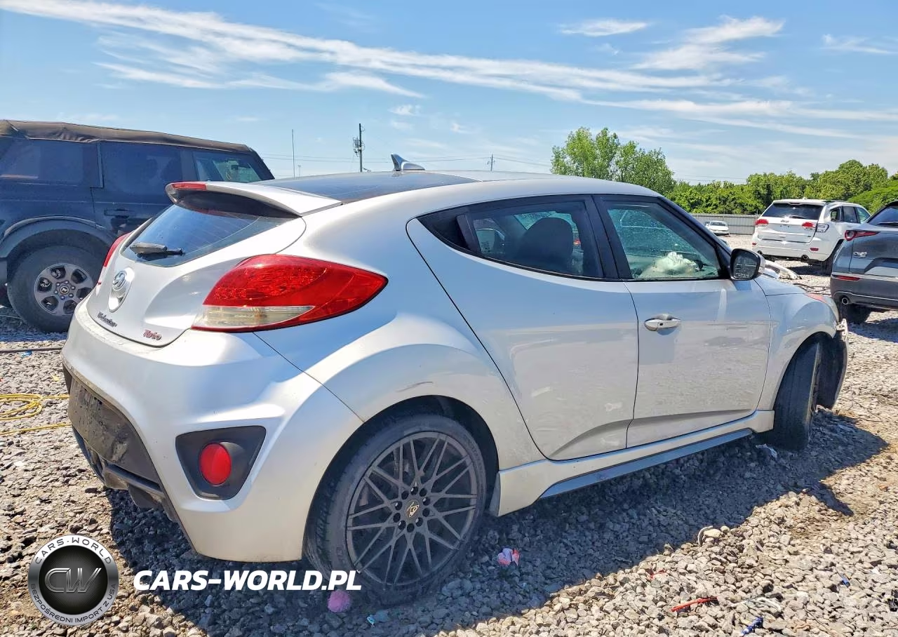 2013 Hyundai Veloster Turbo VIN:KMHTC6AE9DU152550 - 3