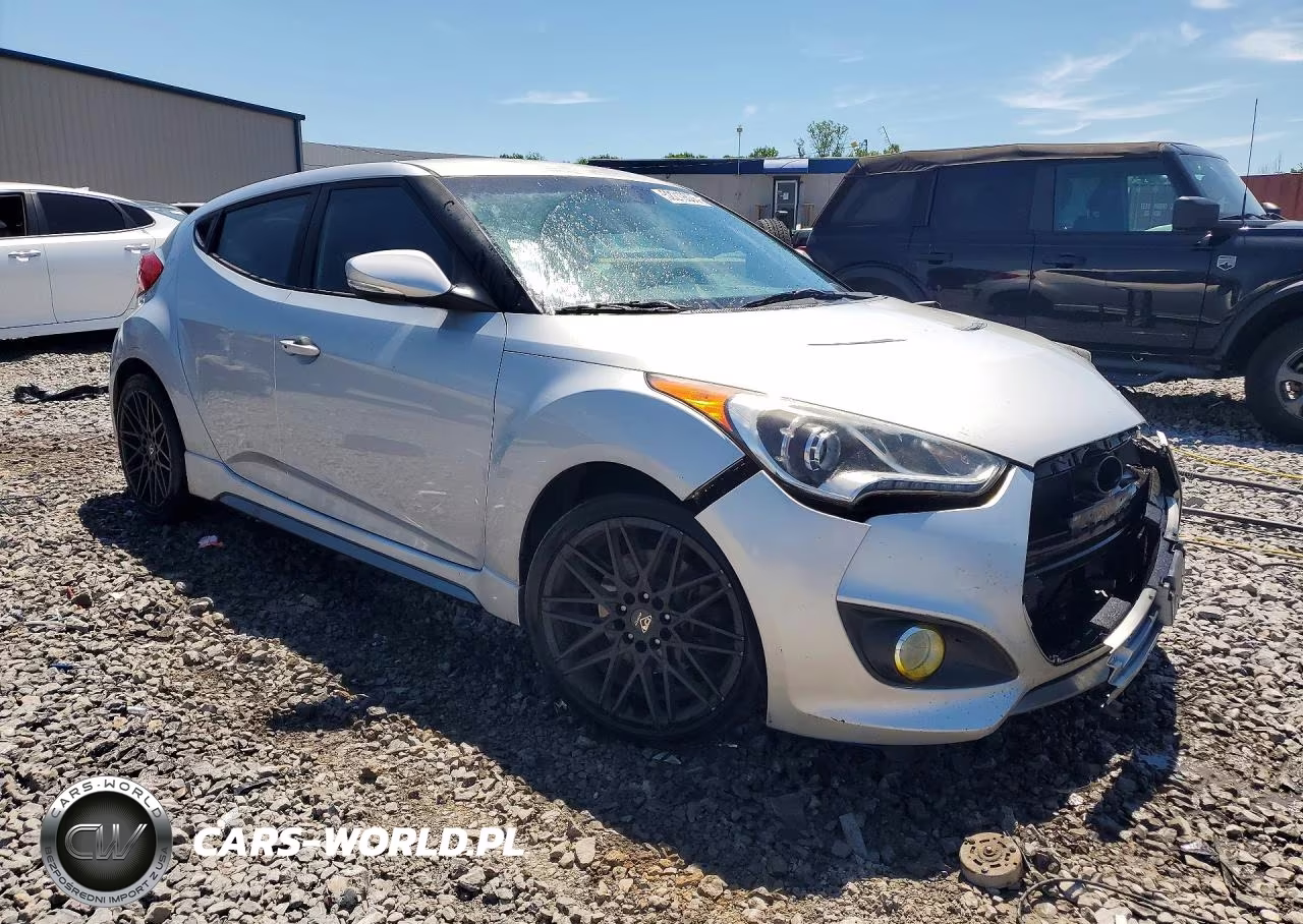 2013 Hyundai Veloster Turbo VIN:KMHTC6AE9DU152550 - 4
