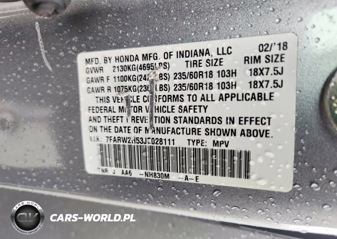 2018 Honda Cr-V Ex VIN:7FARW2H53JE028111 - 13