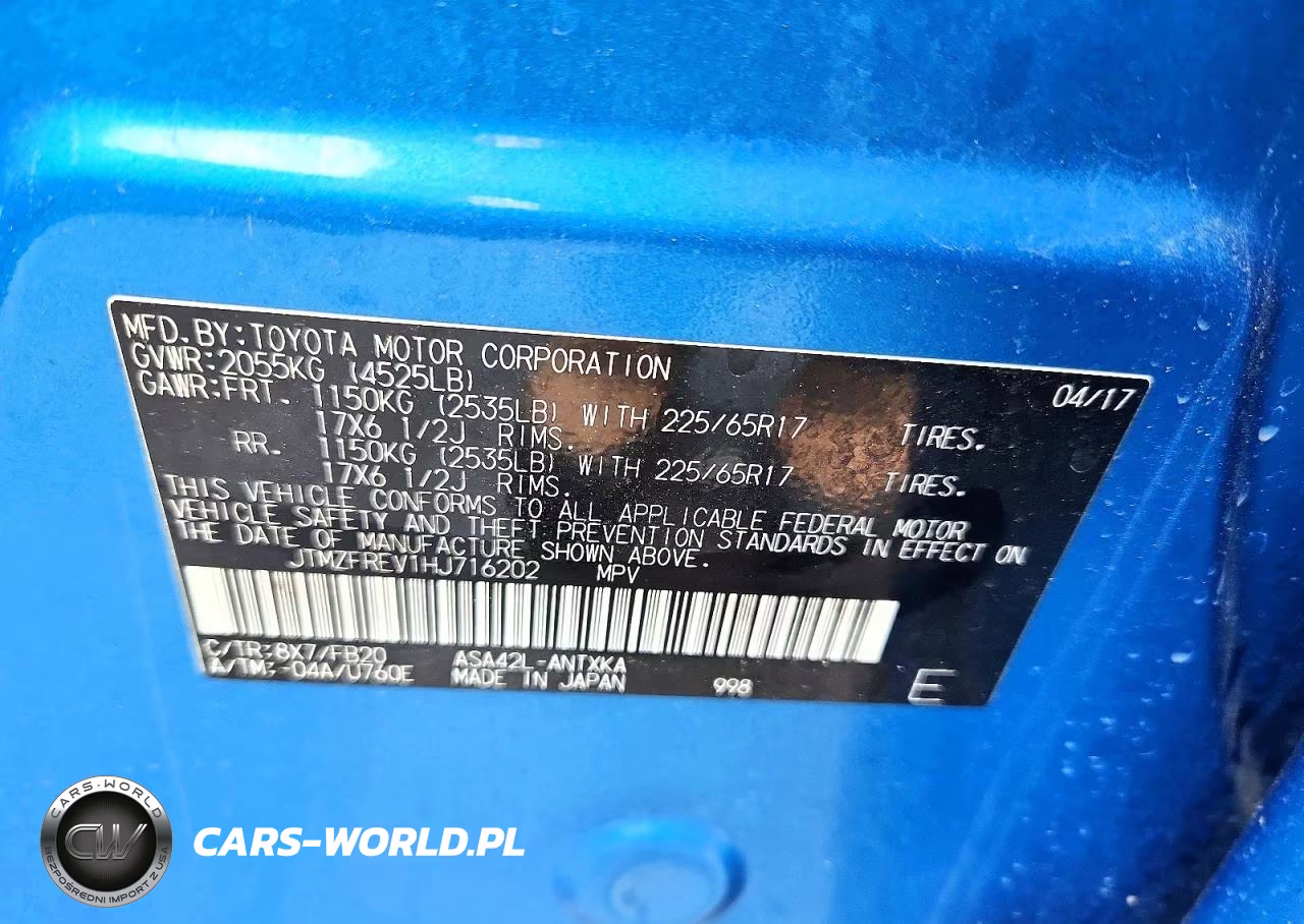 2017 Toyota Rav4 Le VIN:JTMZFREV1HJ716202 - 12