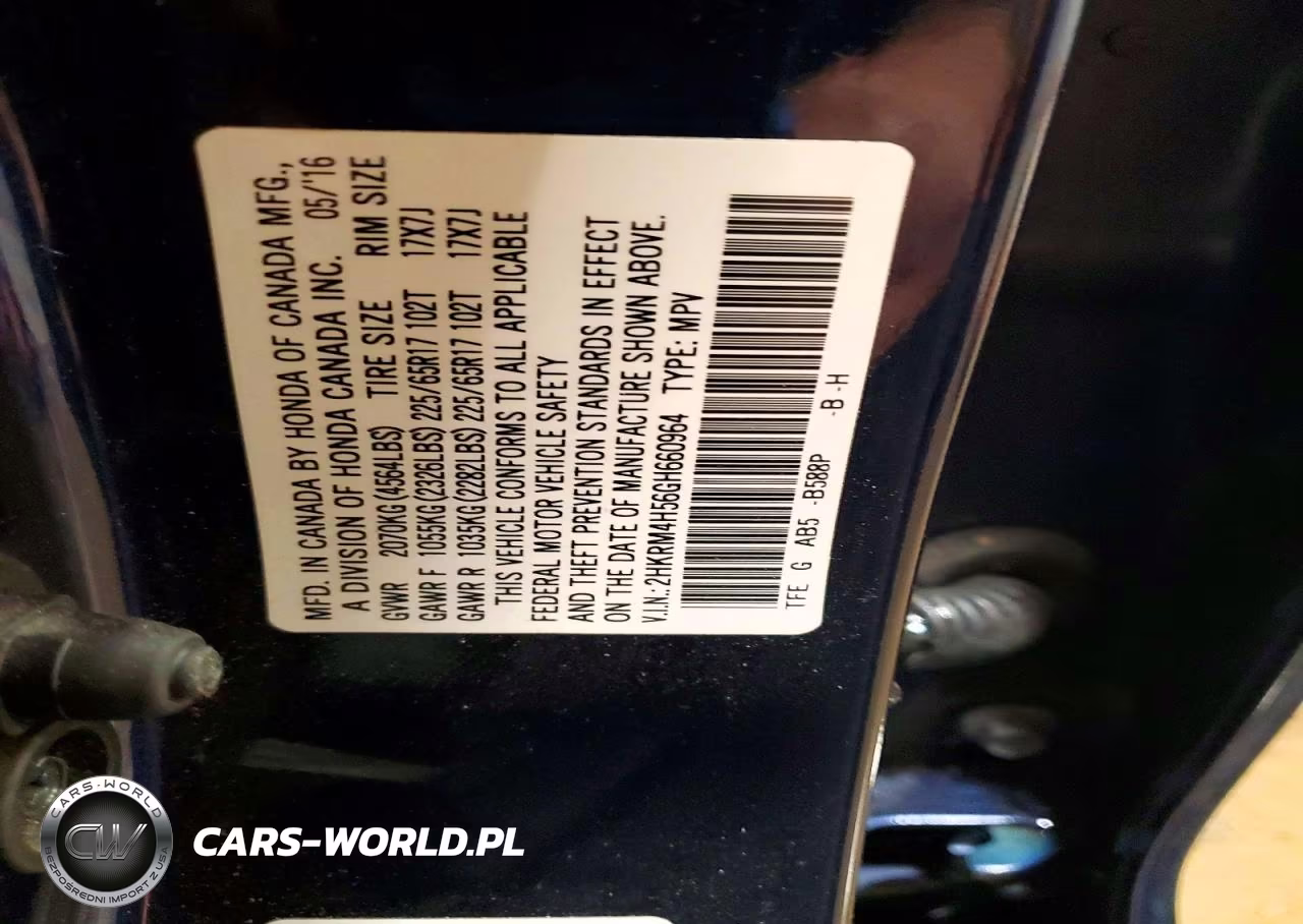 2016 Honda Cr-V Ex VIN:2HKRM4H56GH660964 - 14