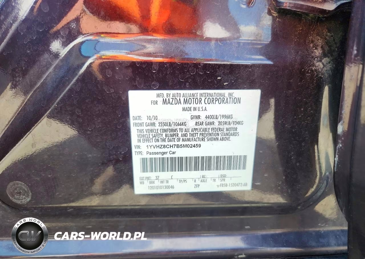 2011 Mazda 6 I VIN:1YVHZ8CH7B5M02459 - 13