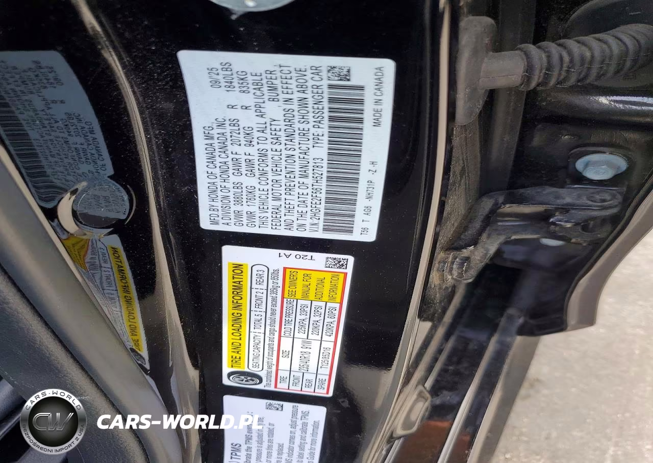 2026 Honda Civic Sport VIN:2HGFE2F56TH527813 - 12
