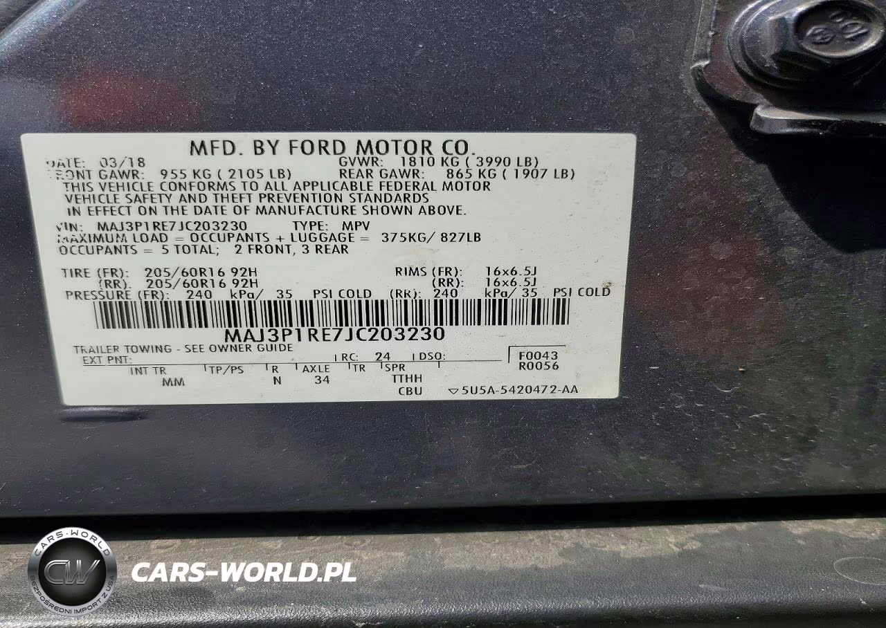 2018 Ford Ecosport S VIN:MAJ3P1RE7JC203230 - 13