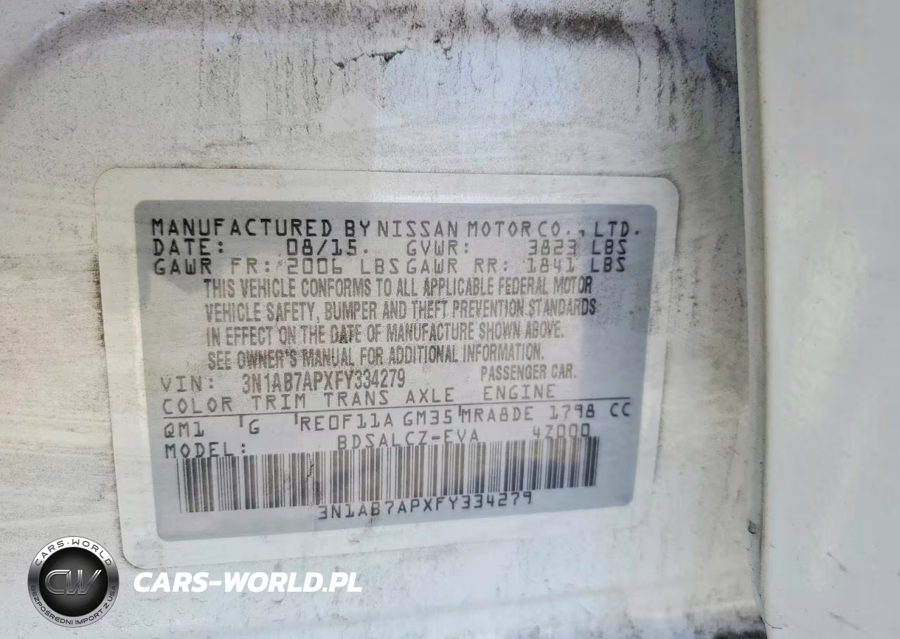 2015 Nissan Sentra S VIN:3N1AB7APXFY334279 - 12