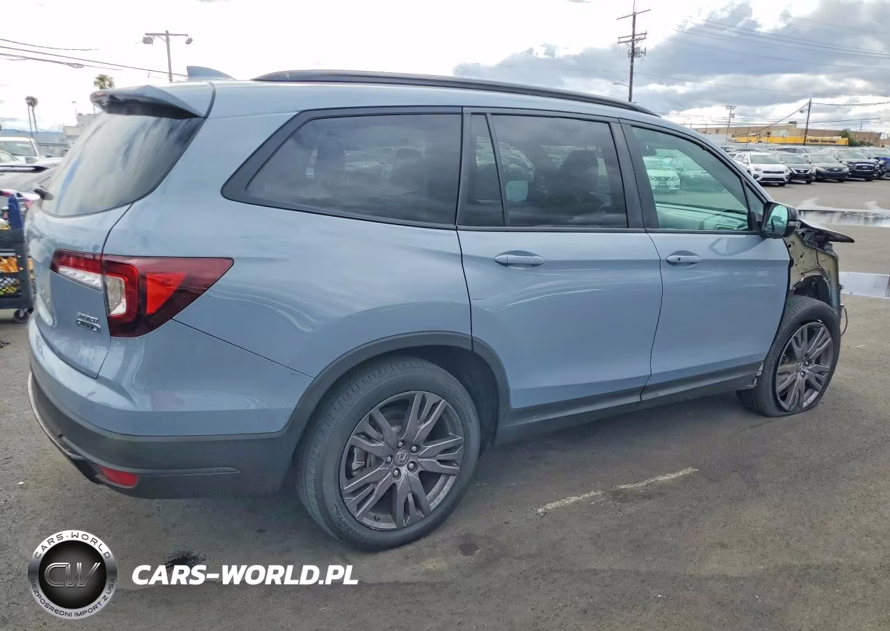 2022 Honda Pilot Sport VIN:5FNYF6H34NB104311 - 3