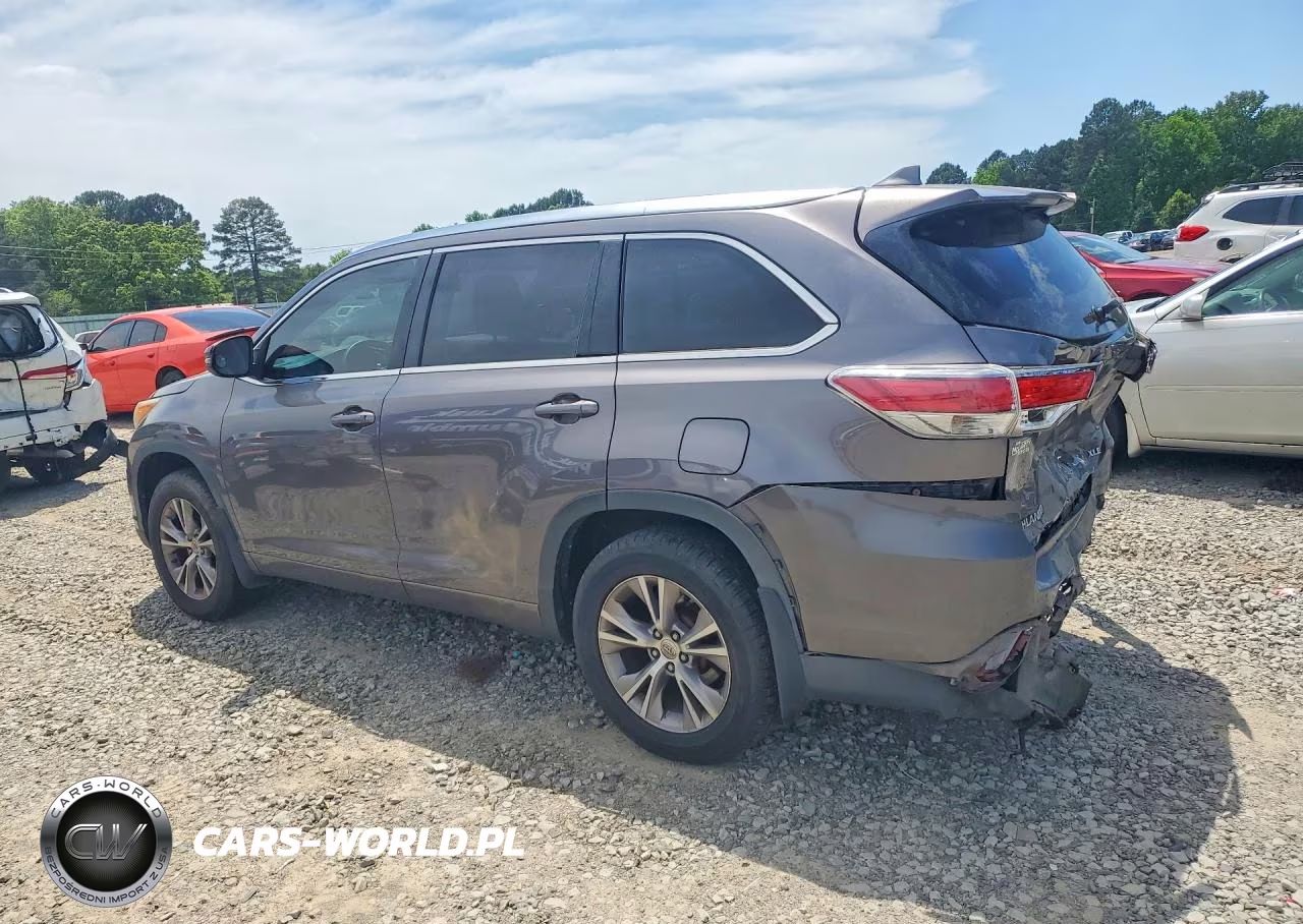 2015 Toyota Highlander Xle VIN:5TDKKRFH2FS044107 - 2