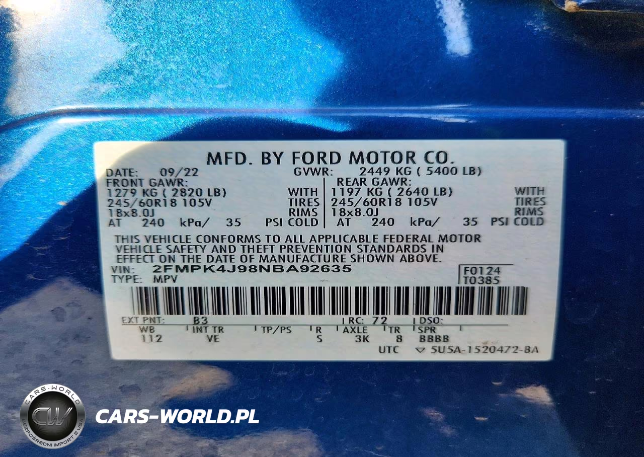 2022 Ford Edge Sel VIN:2FMPK4J98NBA92635 - 13