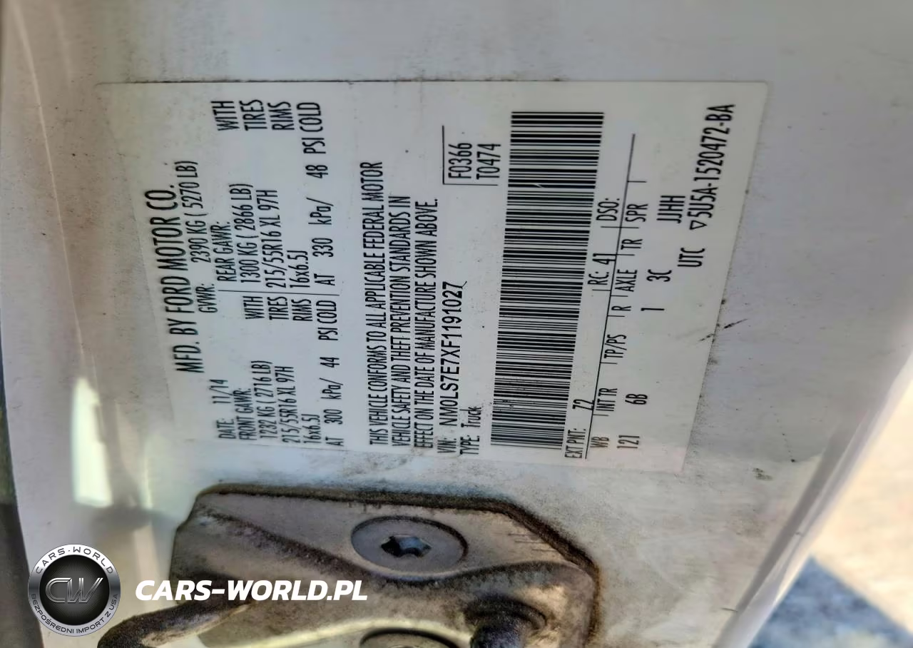 2015 Ford Transit Connect Xl VIN:NM0LS7E7XF1191027 - 13