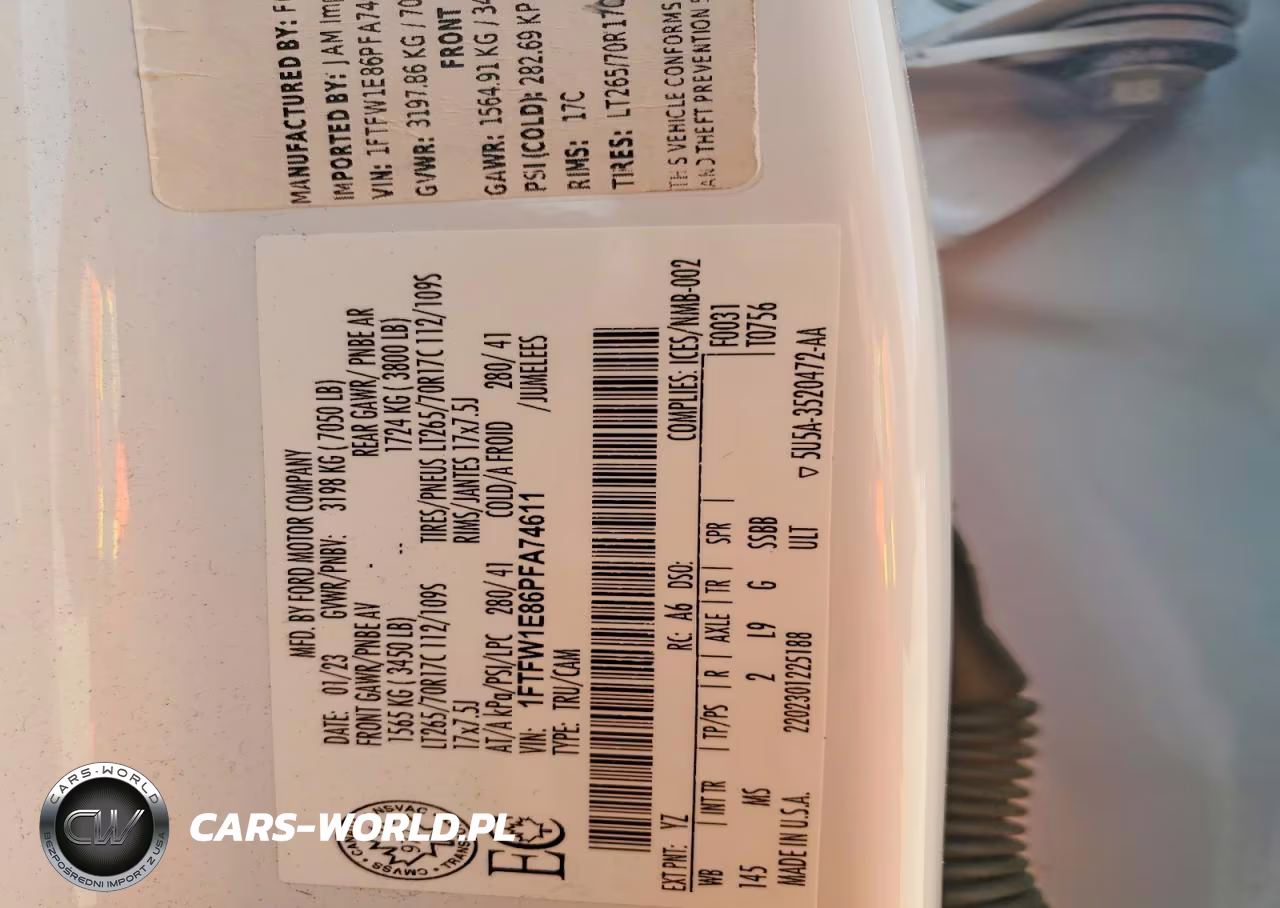 2023 Ford F150 Supercrew VIN:1FTFW1E86PFA74611 - 13