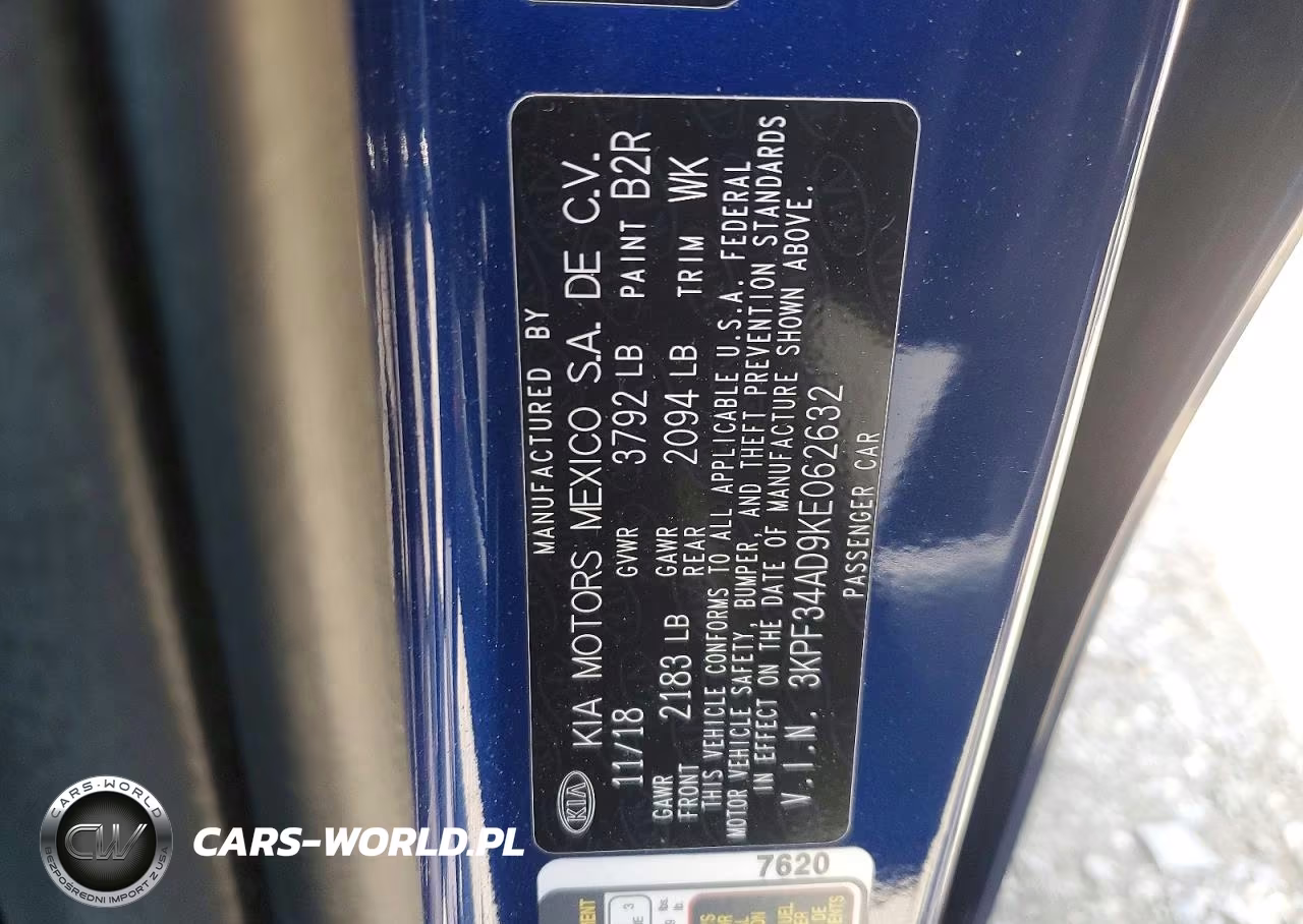 2019 Kia Forte S VIN:3KPF34AD9KE062632 - 12