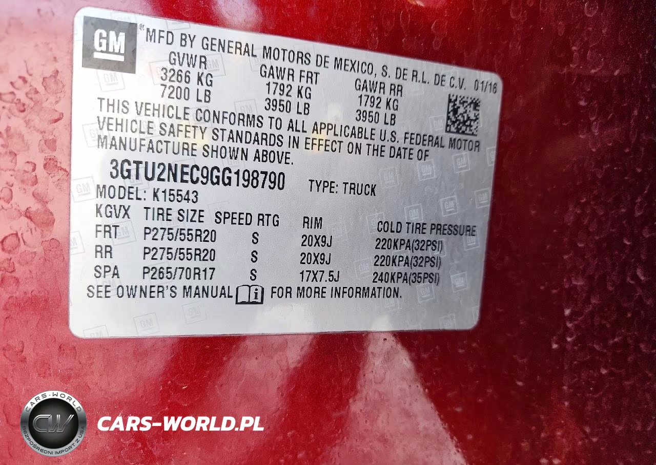 2016 GMC Sierra K1500 Slt VIN:3GTU2NEC9GG198790 - 12