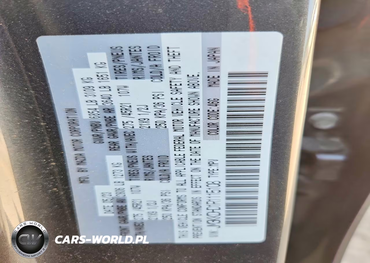 2024 Mazda Cx-90 Premium VIN:JM3KKDHD1R1115108 - 22