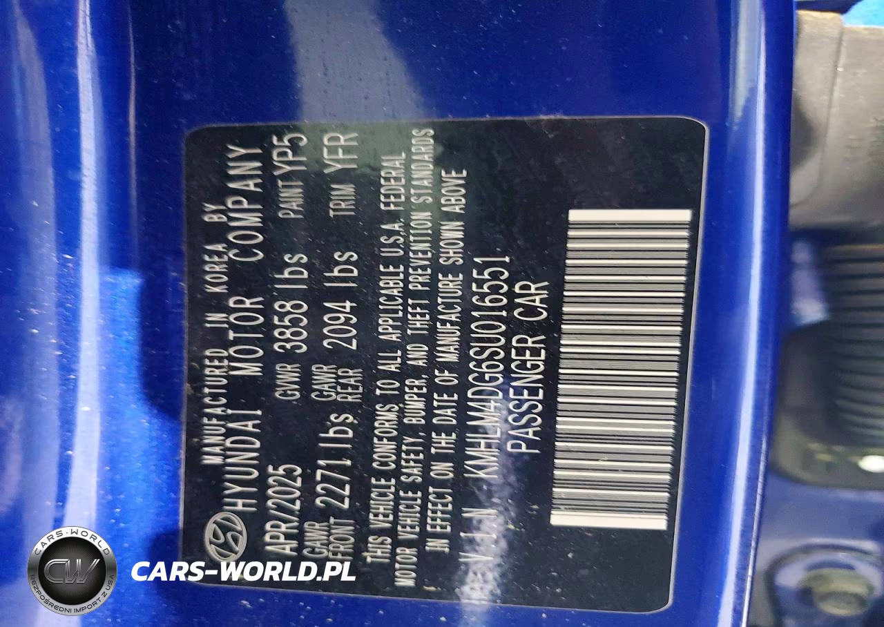 2025 Hyundai Elantra Sel Sport VIN:KMHLM4DG6SU016551 - 13