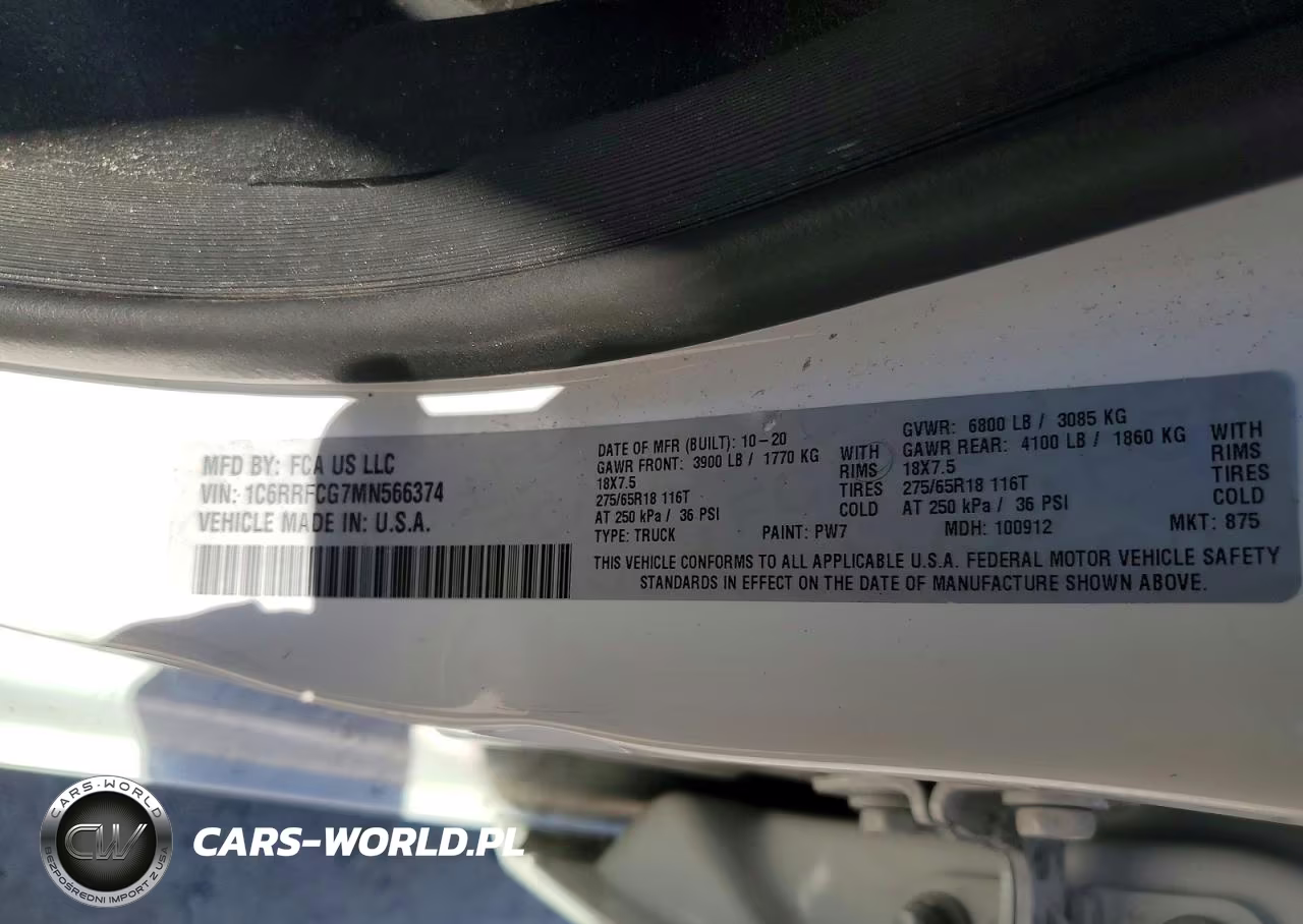 2021 Ram 1500 Tradesman VIN:1C6RRFCG7MN566374 - 12