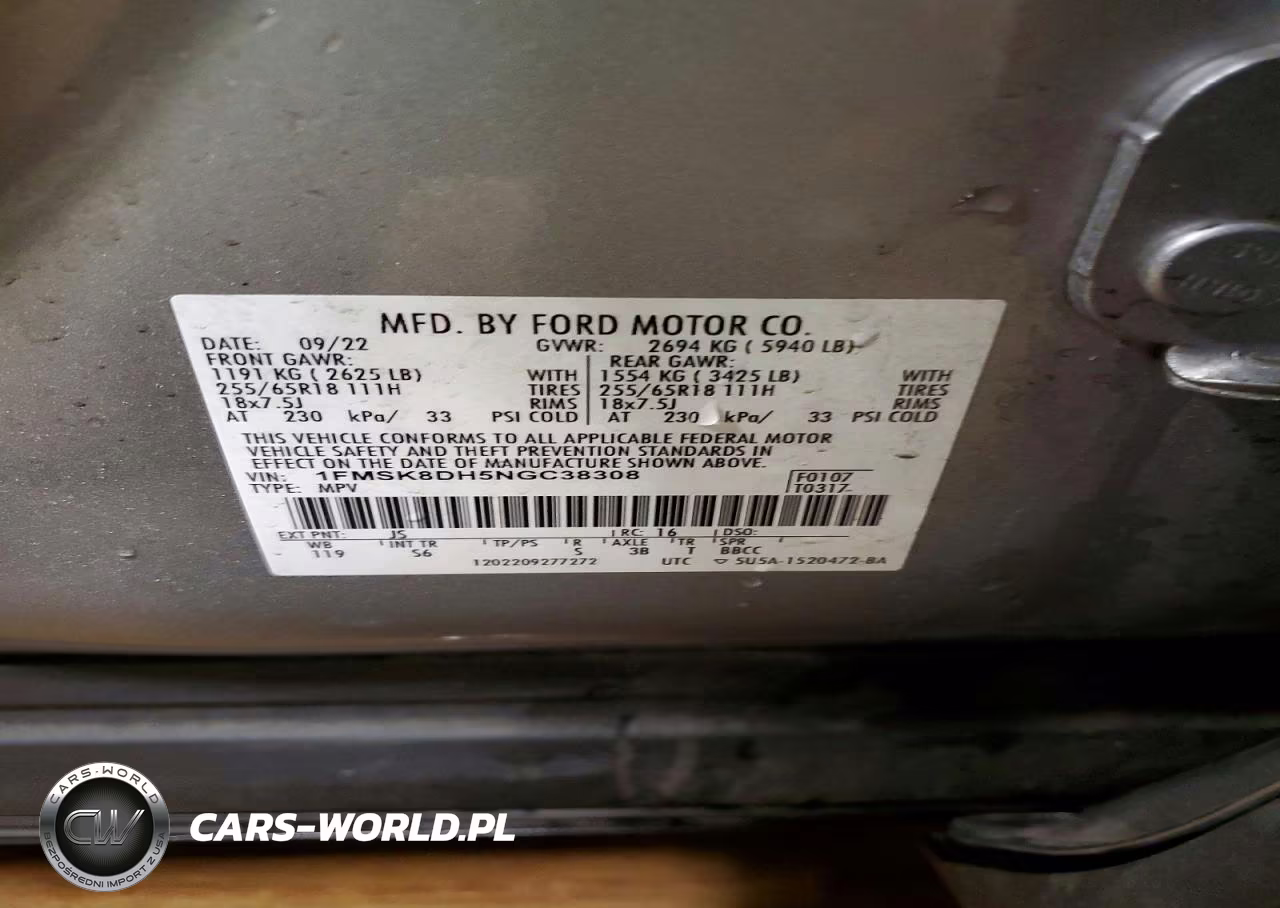 2022 Ford Explorer Xlt VIN:1FMSK8DH5NGC38308 - 13