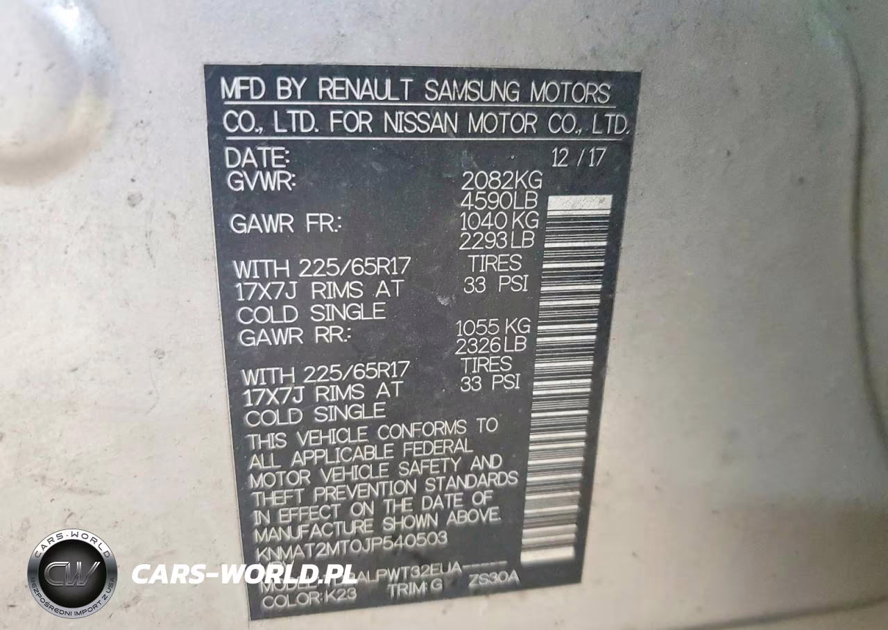 2018 Nissan Rogue S VIN:KNMAT2MT0JP540503 - 13