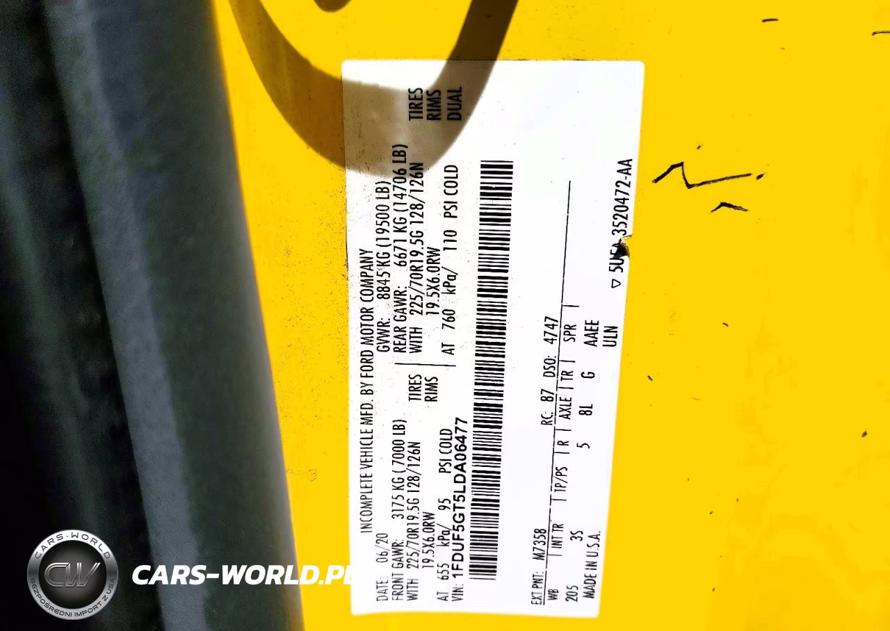 2020 Ford F550 Super Duty VIN:1FDUF5GT5LDA06477 - 13