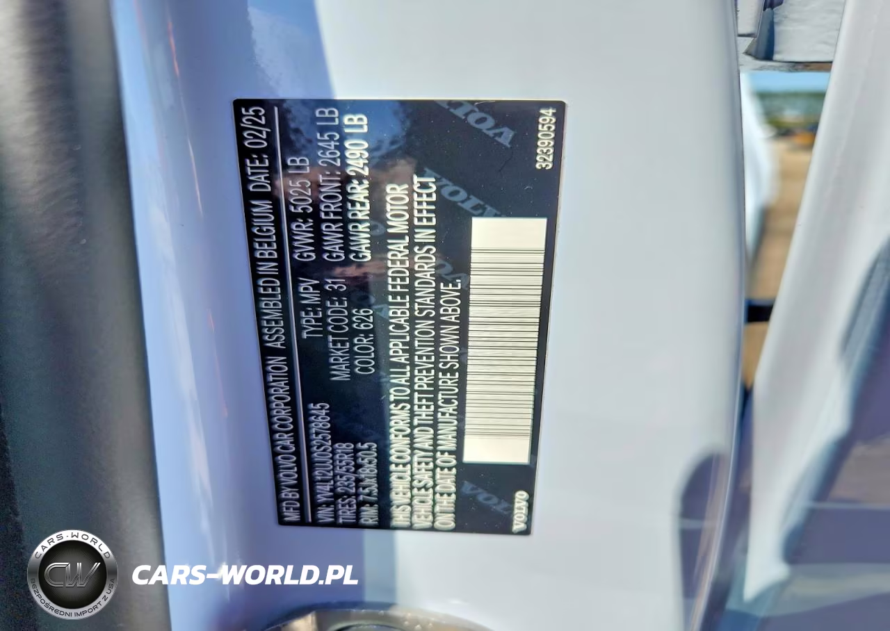 2025 Volvo Xc40 Core VIN:YV4L12UJ0S2578645 - 13