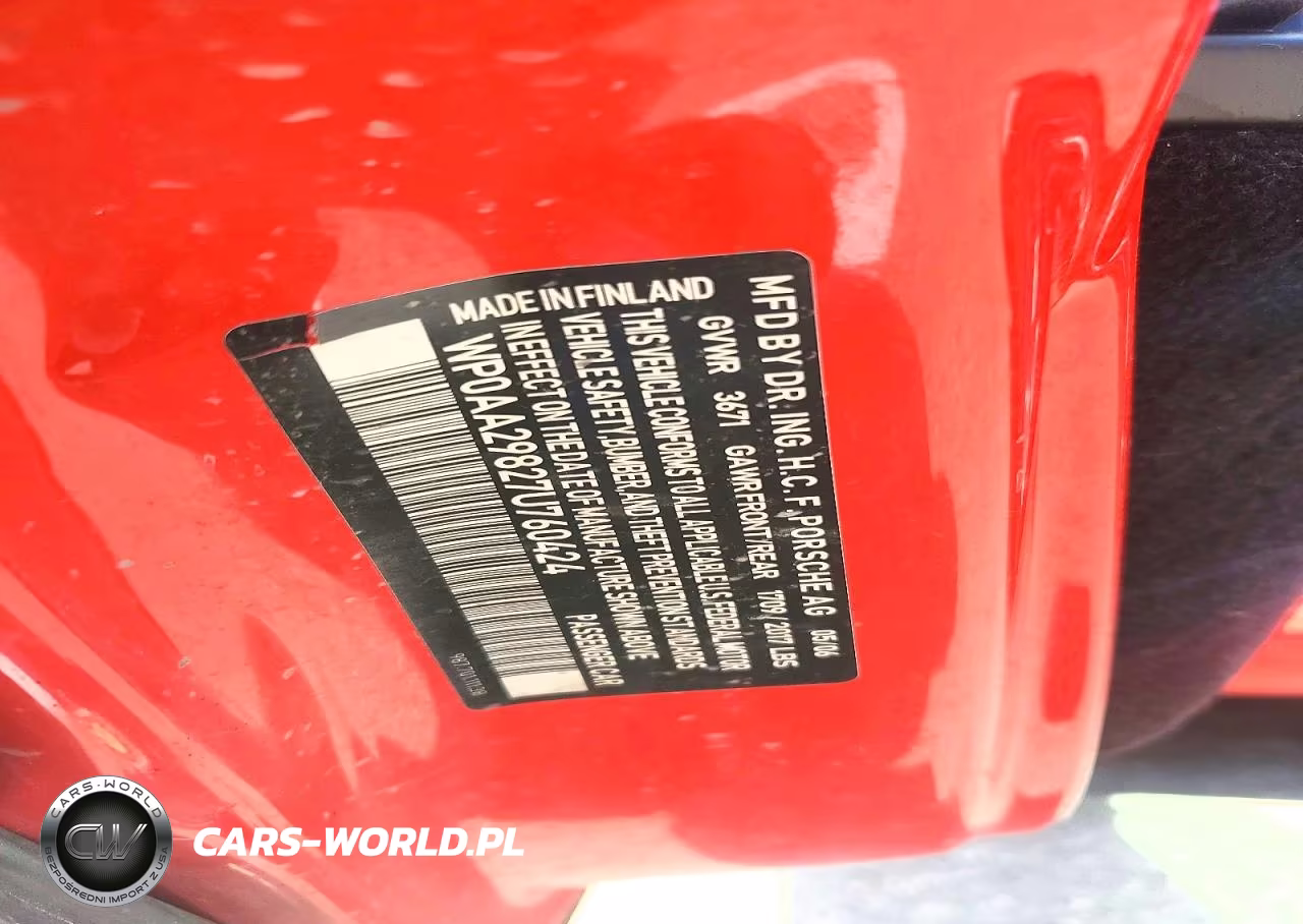 2007 Porsche Cayman VIN:WP0AA29827U760424 - 12