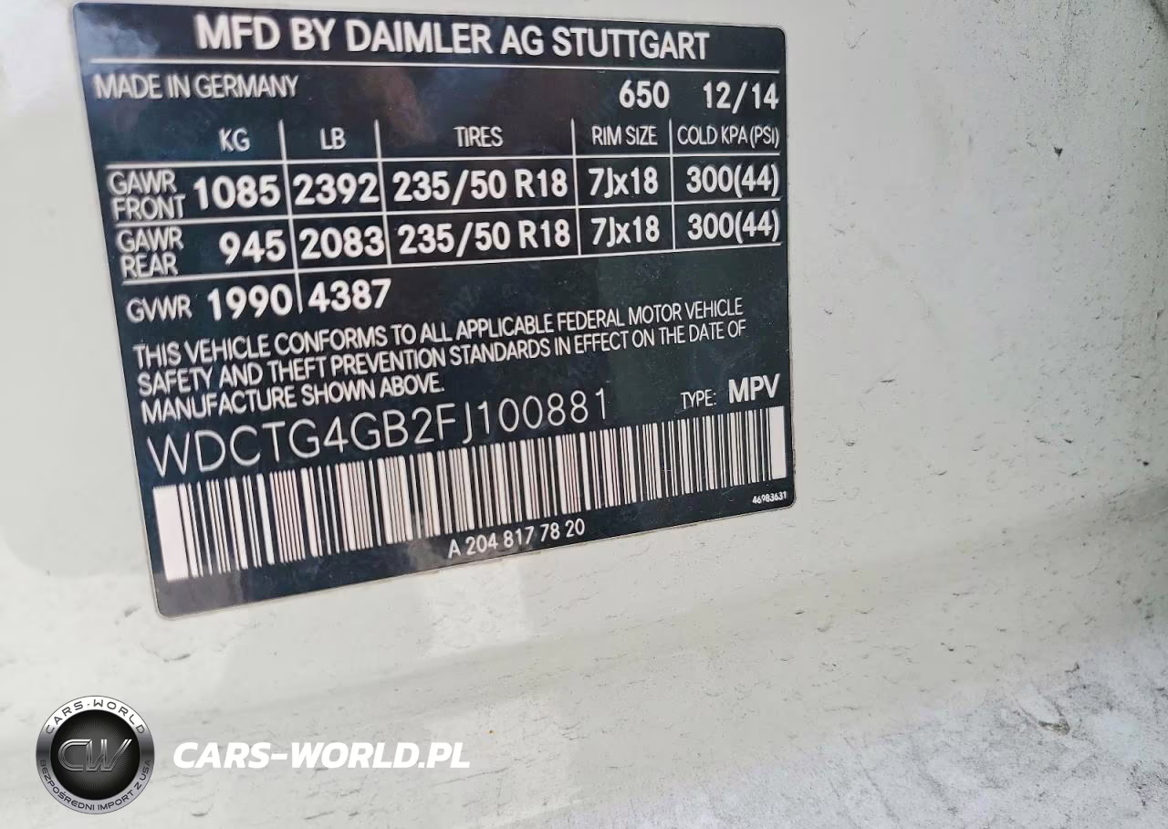 2015 Mercedes Benz Gla 250 4Matic VIN:WDCTG4GB2FJ100881 - 13