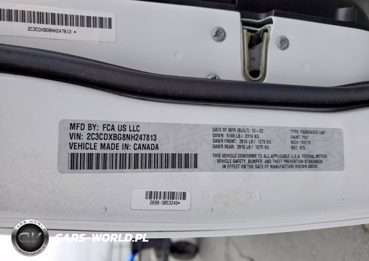 2022 Dodge Charger Sxt VIN:2C3CDXBG8NH247813 - 13