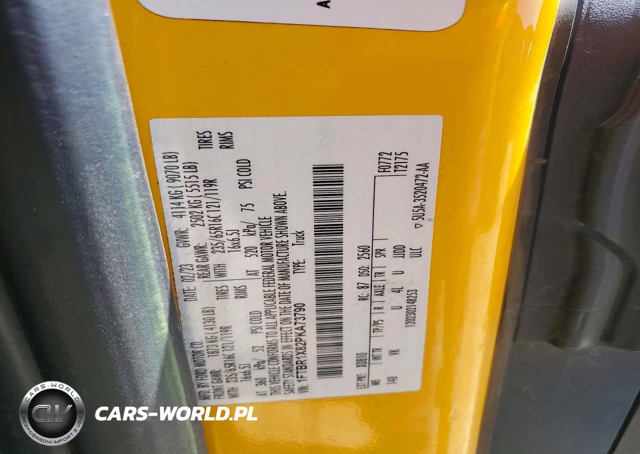 2023 Ford Transit 250 Delivery Van VIN:1FTBR1X82PKA73790 - 14