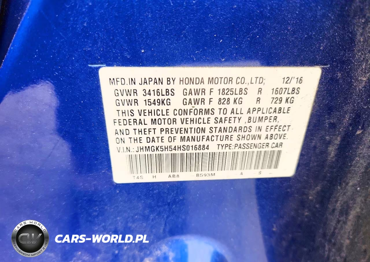 2017 Honda Fit Lx VIN:JHMGK5H54HS016884 - 12