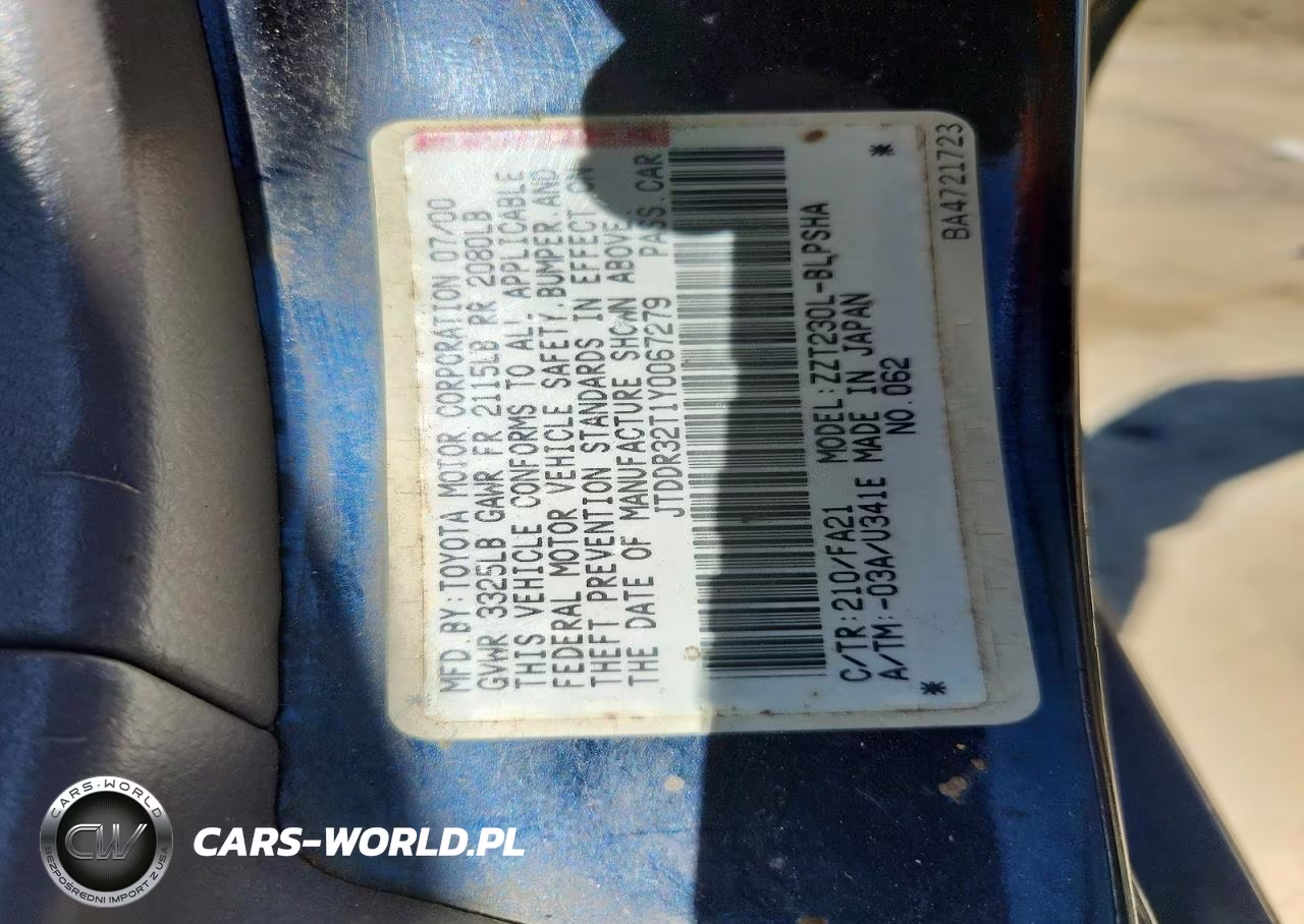 2000 Toyota Celica Gt VIN:JTDDR32T1Y0067279 - 12