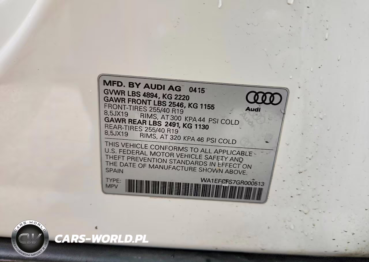 2016 Audi Q3 Premium Plus VIN:WA1EFCFS7GR000513 - 14