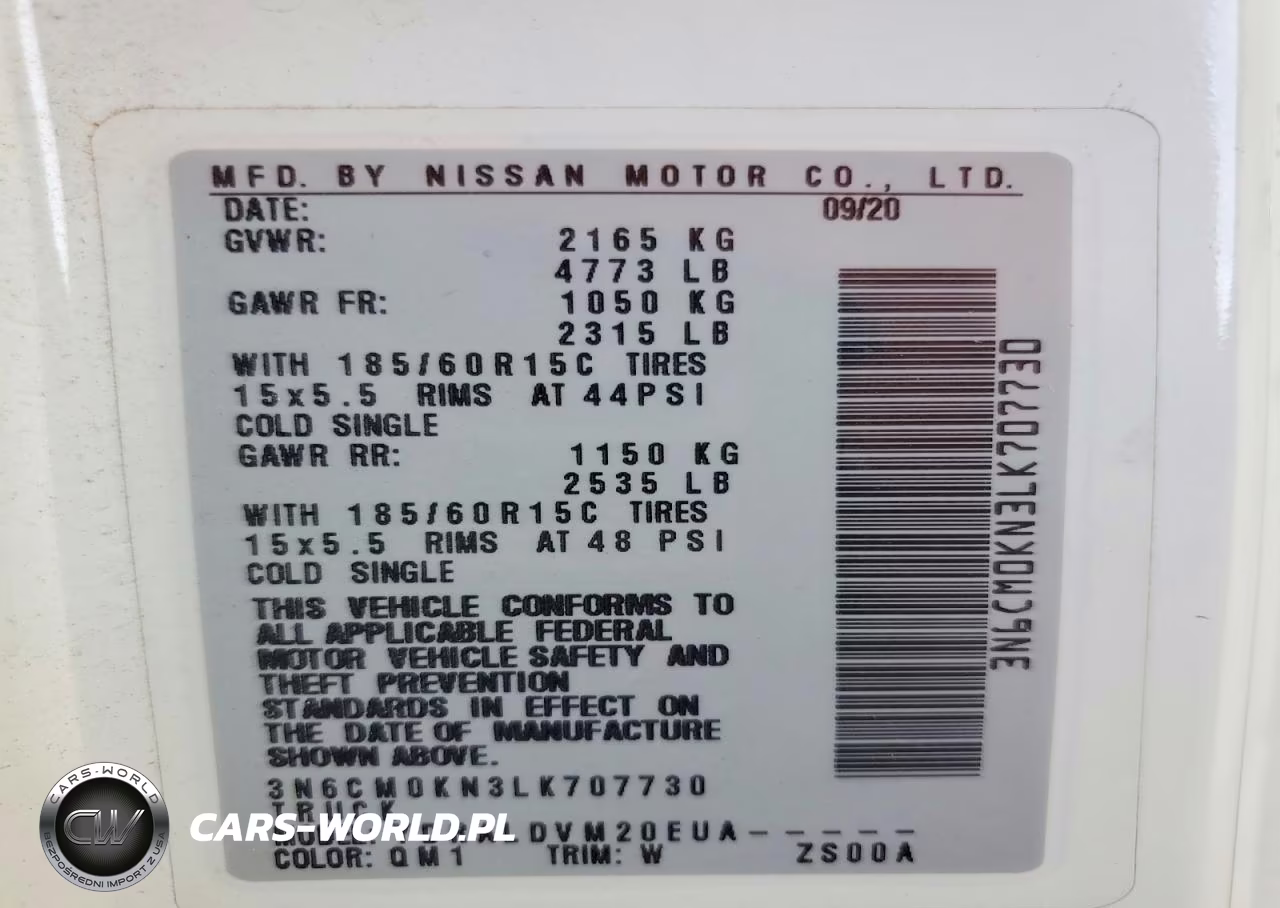 2020 Nissan Nv200 S VIN:3N6CM0KN3LK707730 - 13