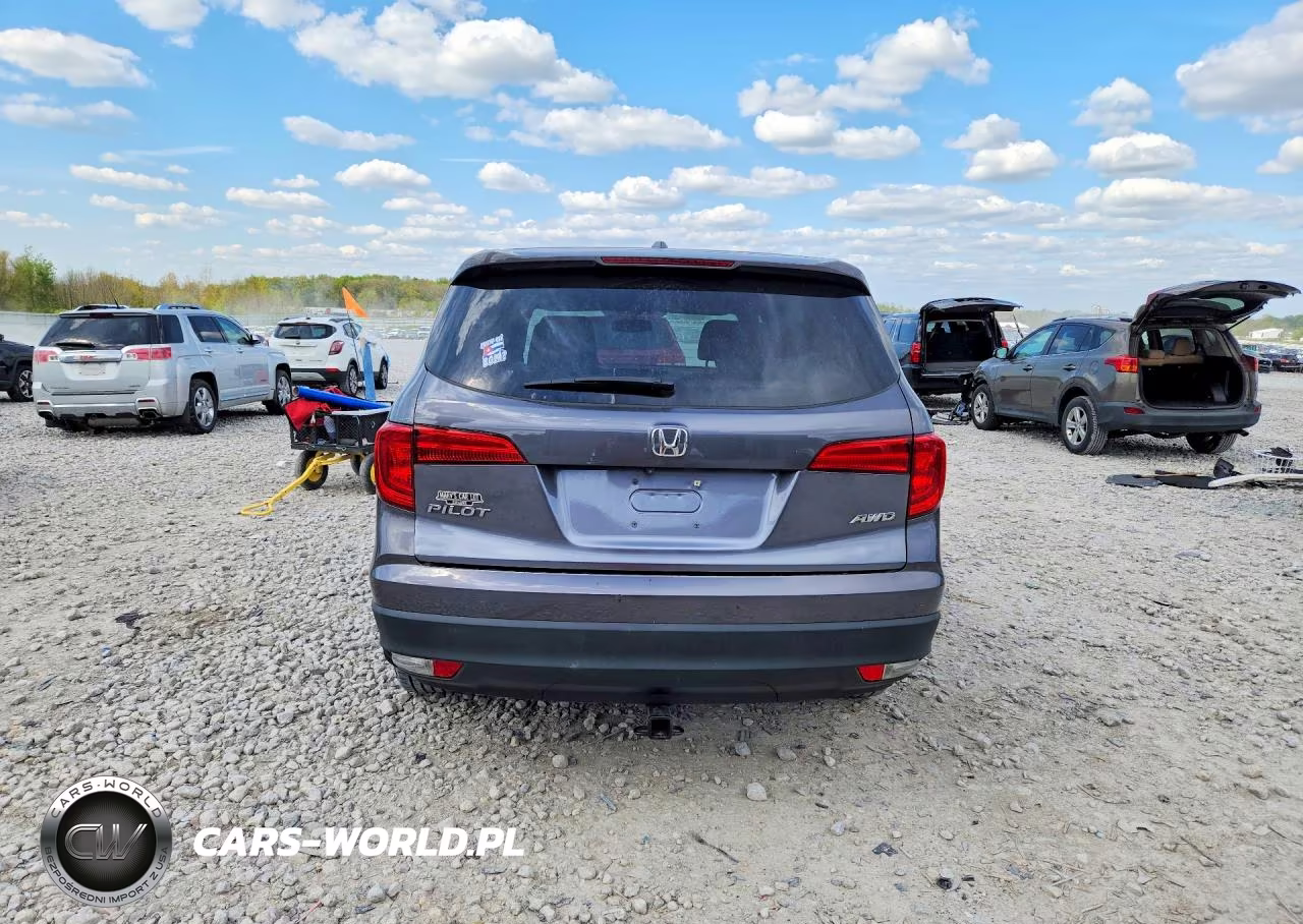 2017 Honda Pilot Exl VIN:5FNYF6H50HB029189 - 6