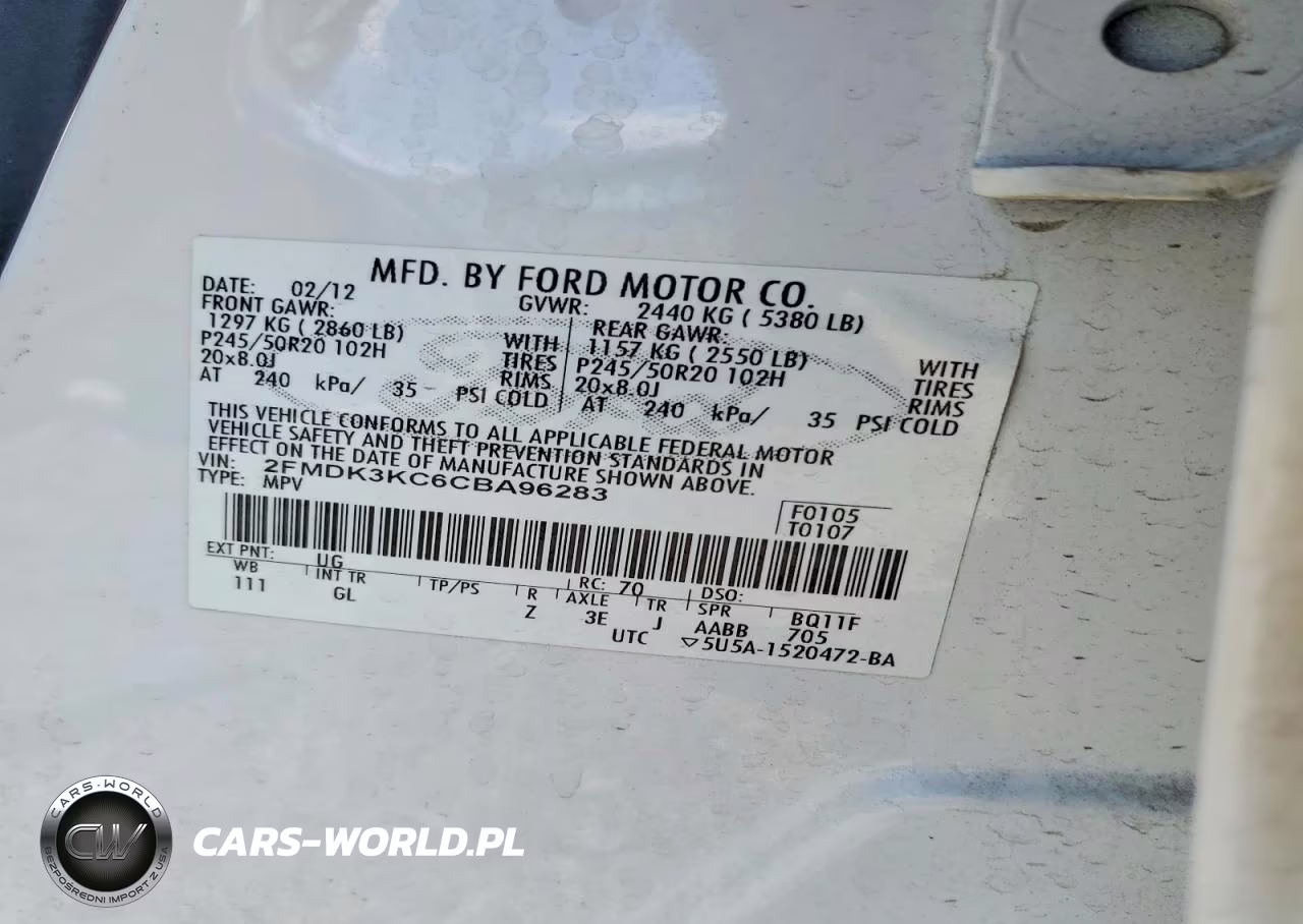 2012 Ford Edge Limited VIN:2FMDK3KC6CBA96283 - 12