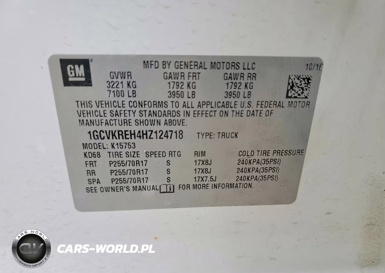 2017 Chevrolet Silverado K1500 Lt VIN:1GCVKREH4HZ124718 - 12