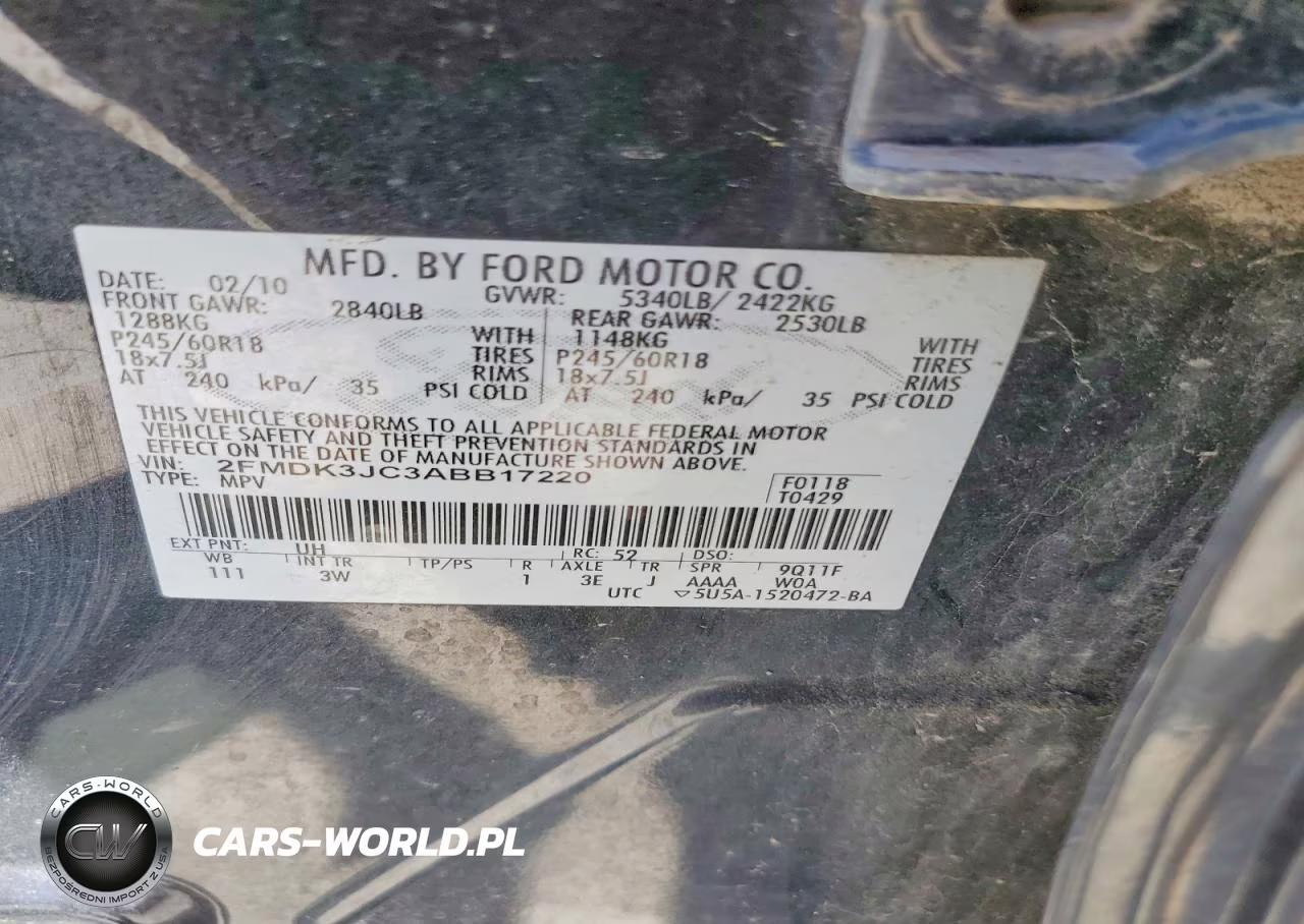 2010 Ford Edge Sel VIN:2FMDK3JC3ABB17220 - 14