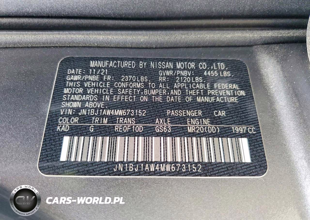 2021 Nissan Rogue Sport S VIN:JN1BJ1AW4MW673152 - 13